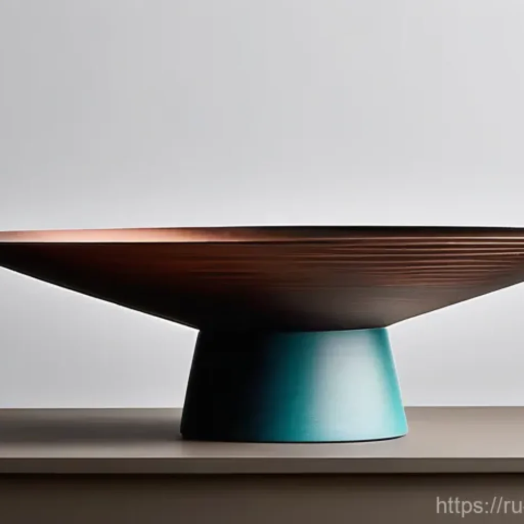 이스라엘의 독창적인 현대 디자인 - **Prompt:** A close-up, studio shot of a sculptural centerpiece that beautifully encapsulates the fu...