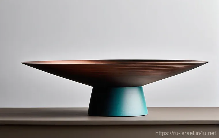 이스라엘의 독창적인 현대 디자인 - **Prompt:** A close-up, studio shot of a sculptural centerpiece that beautifully encapsulates the fu...